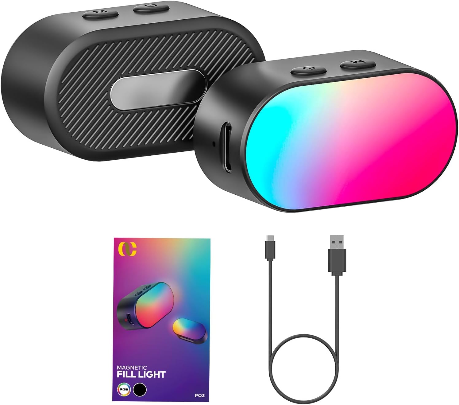 Photography Lighting Video - AOCHUAN Mini RGB Magnetic Fill Light