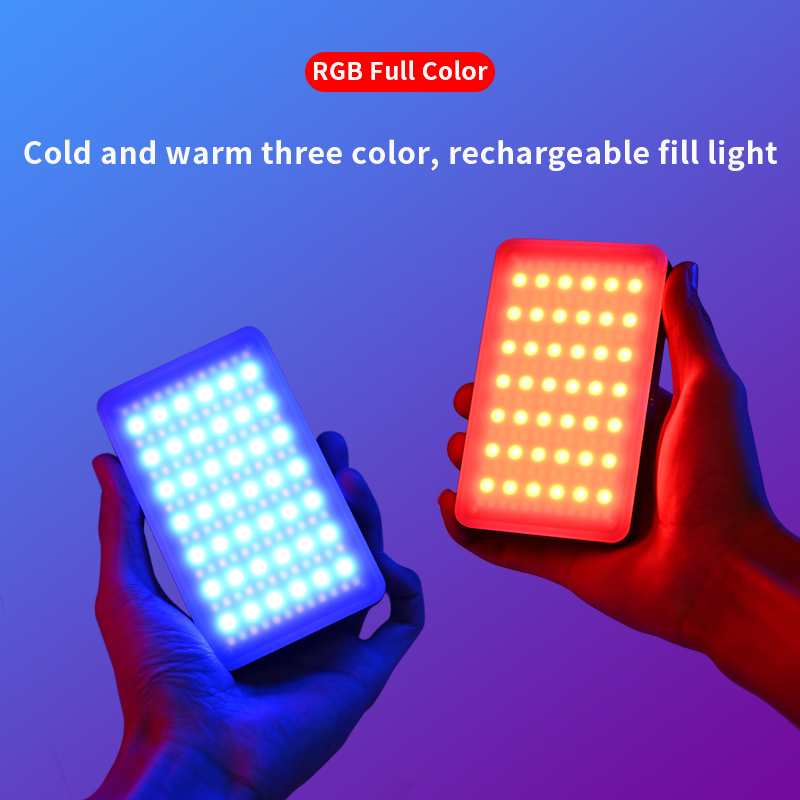 Photography Lighting With Umbrella - RGB Video Light Portable LED Camera
