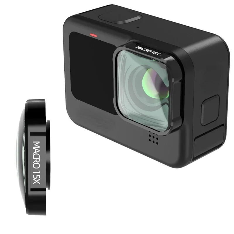 Gopro Action Camera Hero 11 Black - Macro 15X HD Lens Filter for