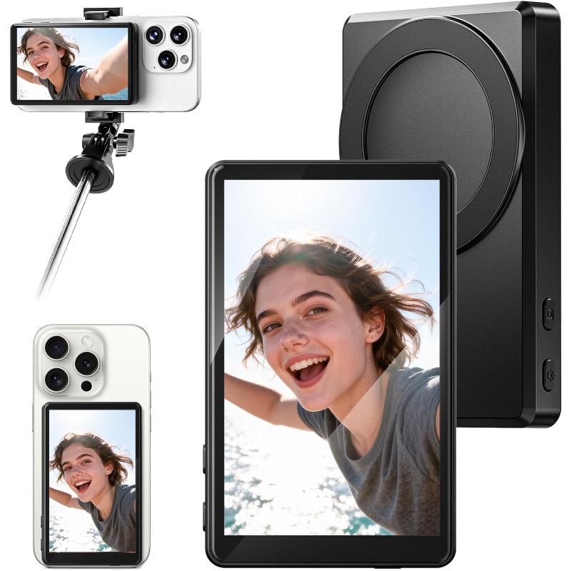 Photography Lighting Set - Selfie Monitor Screen Magnetic Back Camera