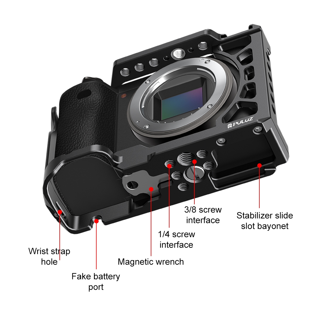 PULUZ Metal Camera Cage Expans - Sony Camera A6400 评论和价格