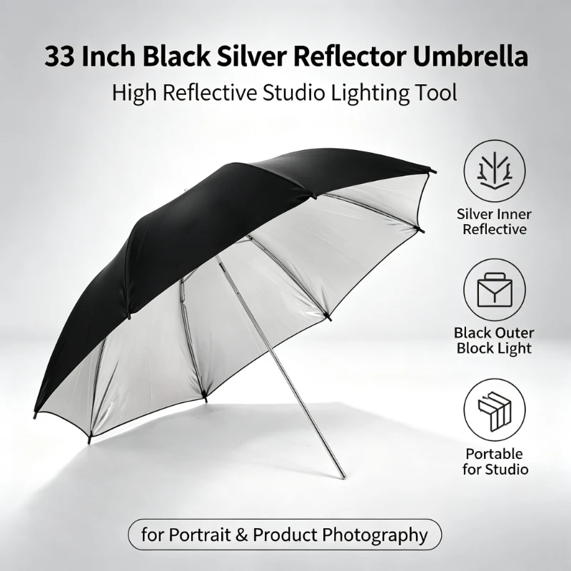 2026 Black Durable 33-inch Ref - Photography Lighting With Umbrella 评论和价格