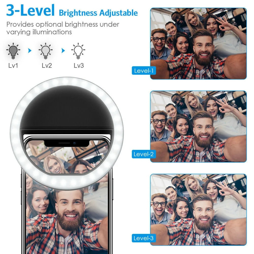 LED Selfie Fill Light USB Char - Photography Lighting Video 评论和价格