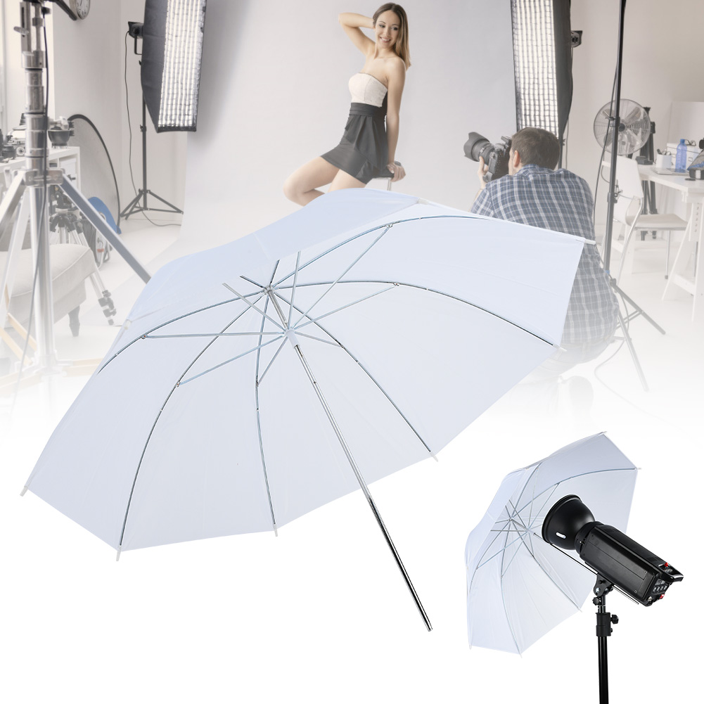 33 Inch Translucent White Soft - Photography Lighting With Umbrella 评论和价格