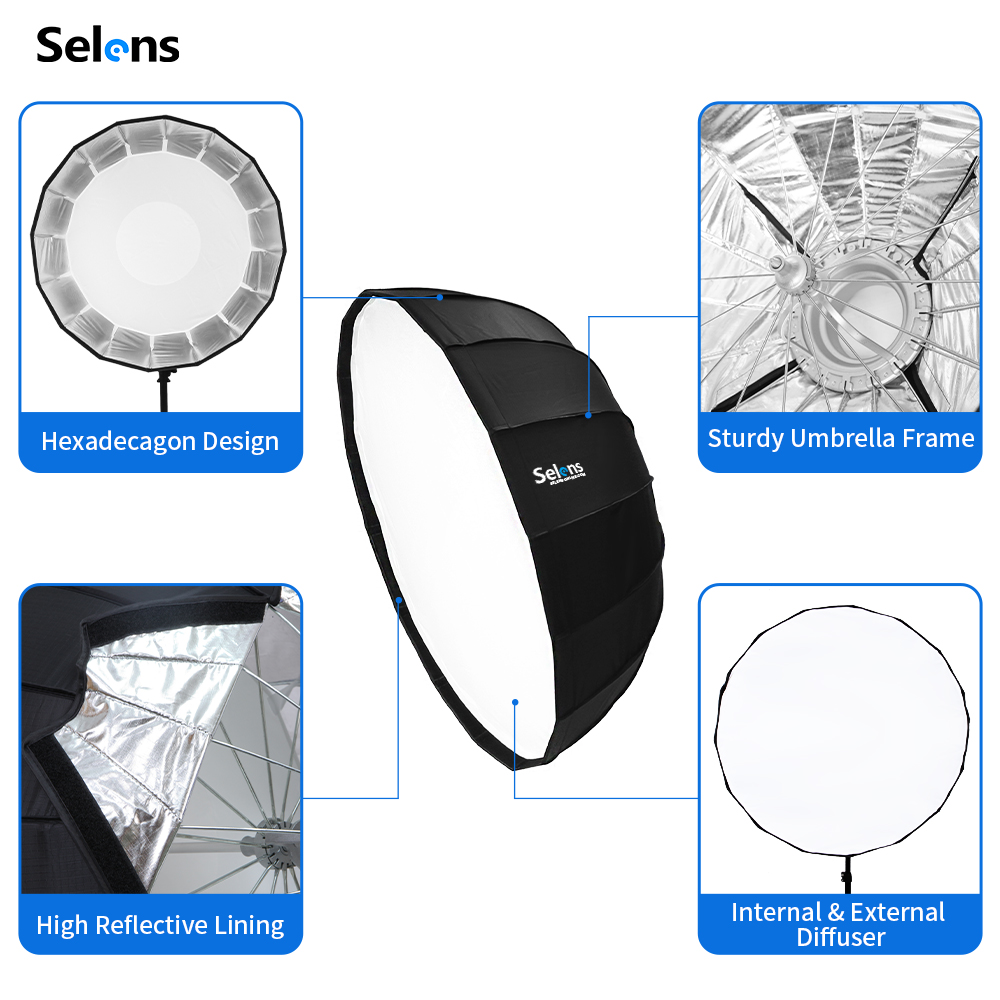 Selens 85cm Umbrella Radar Sof - Photography Lighting With Umbrella 评论和价格