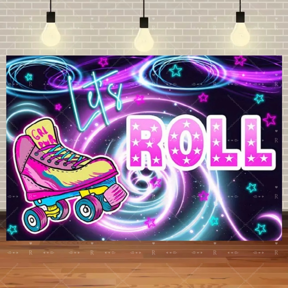 Roller Skating Shoes Theme Bir - Photography Lighting Backdrop 评论和价格