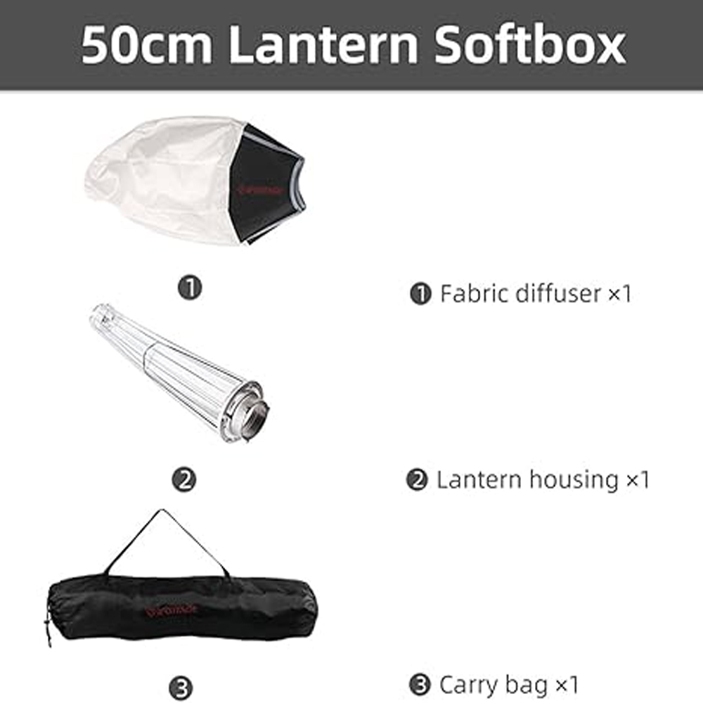 IFOOTAGE 65x65CM Lantern Softb - Barn Door Modifier 评论和价格