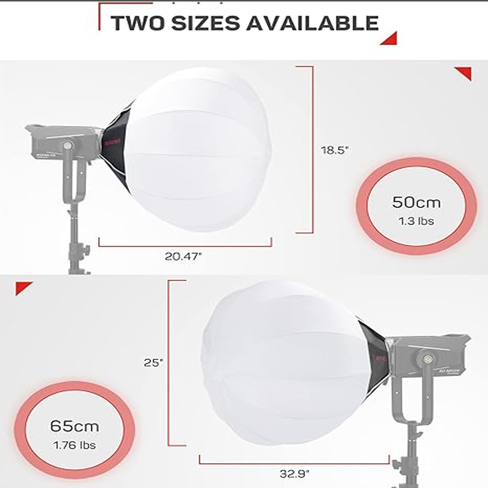 IFOOTAGE 65x65CM Lantern Softb - Barn Door Modifier 评论和价格