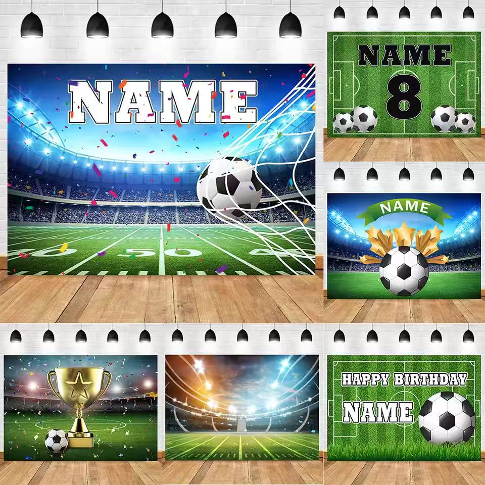 Football Backdrop Customize Na - Photography Lighting Backdrop 评论和价格