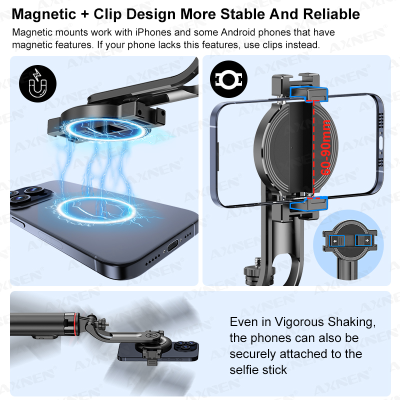 AXNEN C20 Magnetic Selfie Stic - Photography Lighting With Umbrella 评论和价格