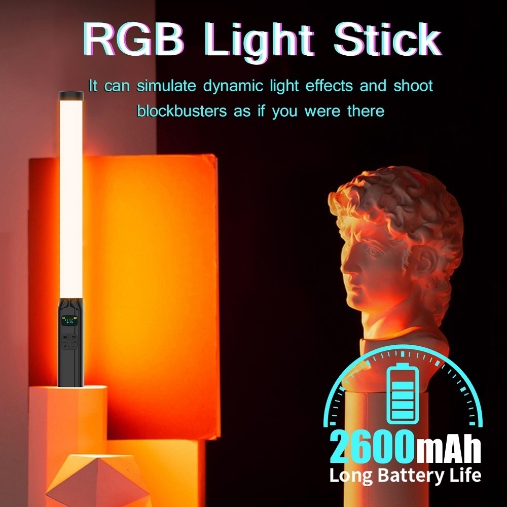 50CM RGB Stick Light Wand Ligh - Photography Lighting Wand 评论和价格