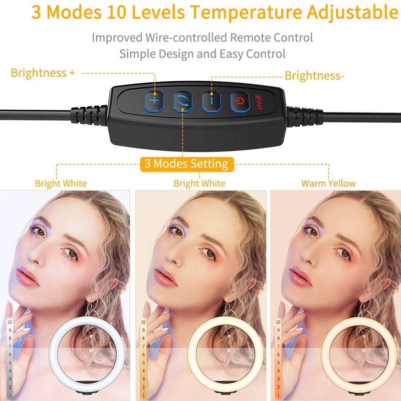 Video Light 16/26/33cm Selfie  - Photography Lighting Overhead 评论和价格
