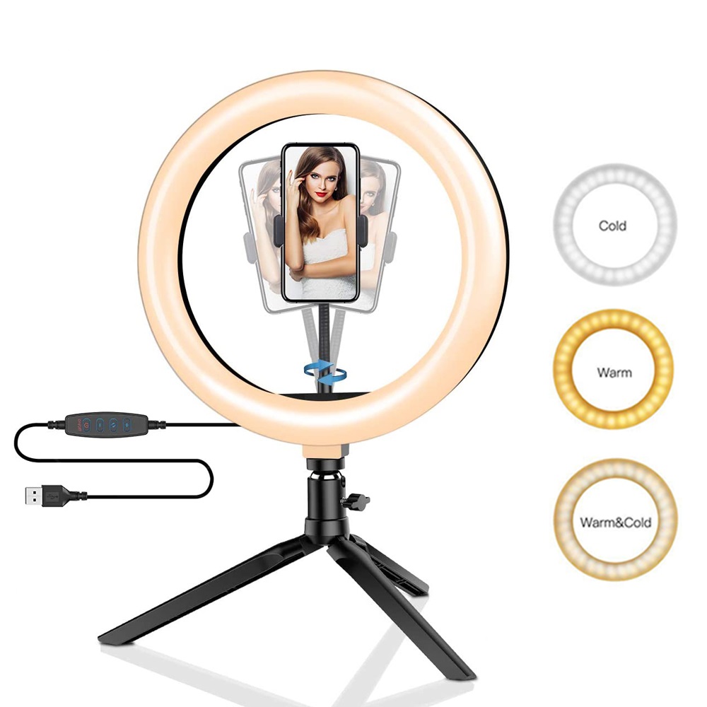 26cm 10 inch Led Ring Selfie L - Photography Lighting Set 评论和价格