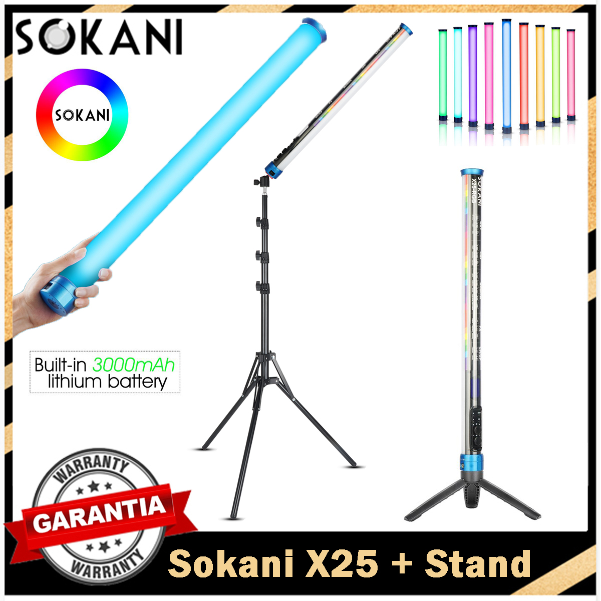 Sokani X25 RGB LED Video Light - Photography Lighting Wand 评论和价格