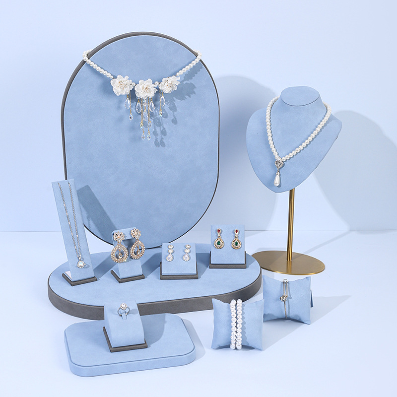 Light Blue Microfiber Jewelry  - Photography Lighting Set 评论和价格