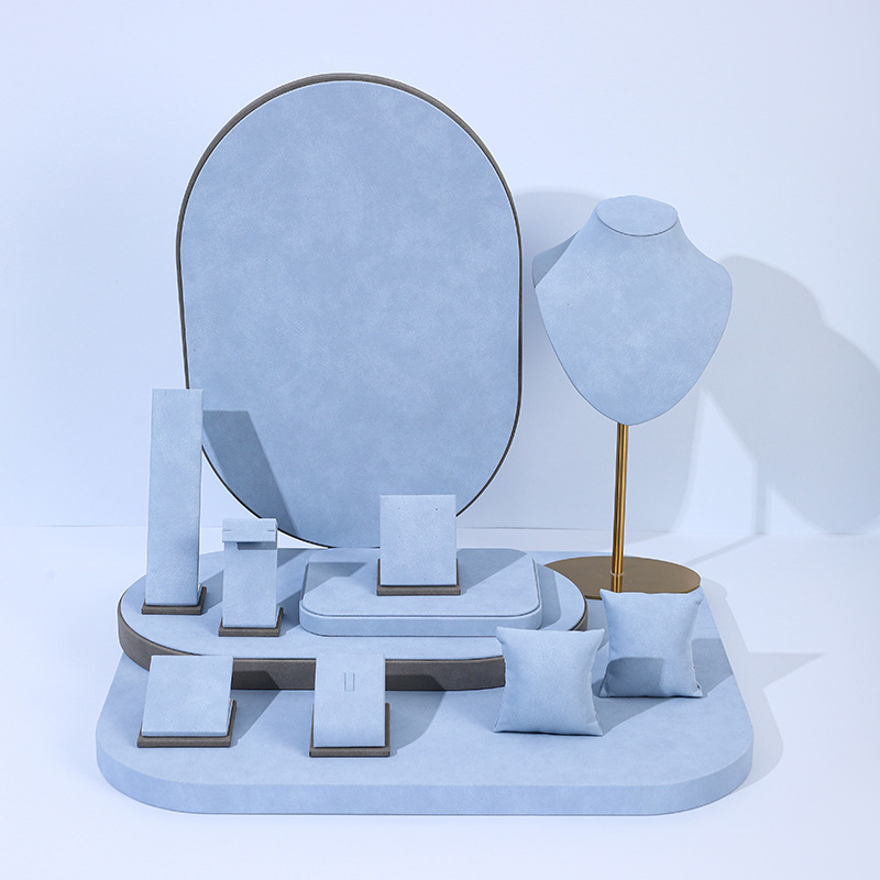 Light Blue Microfiber Jewelry  - Photography Lighting Set 评论和价格