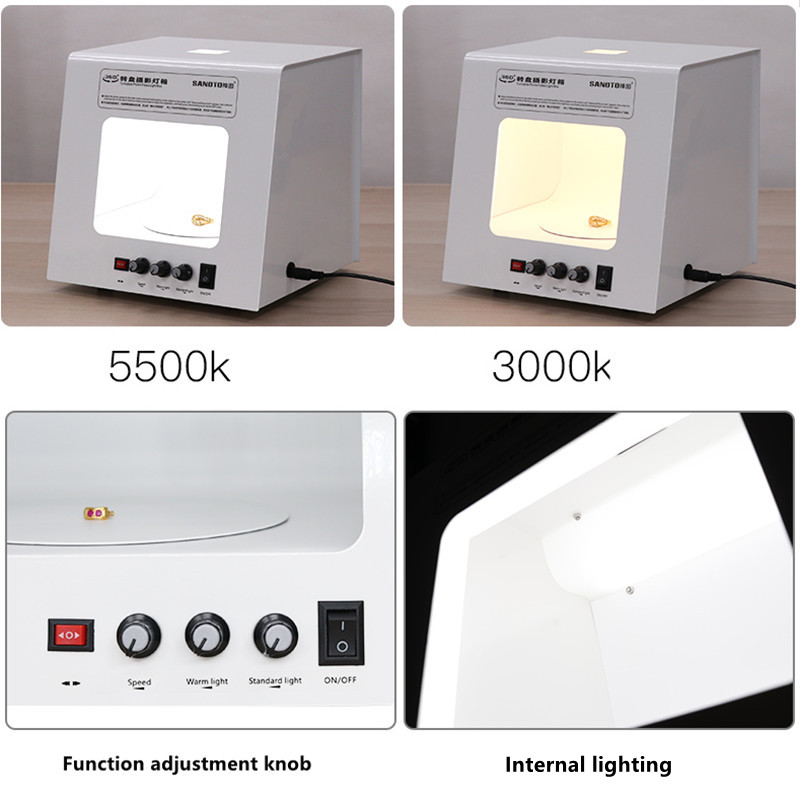 SANOTO Mini Photo Studio Photo - Jewelry Photography Lighting Kit 评论和价格
