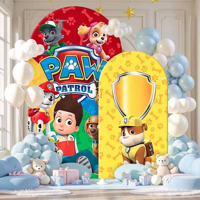 Paw Patrol Arch Backdrop Cover - Photography Lighting Backdrop 评论和价格