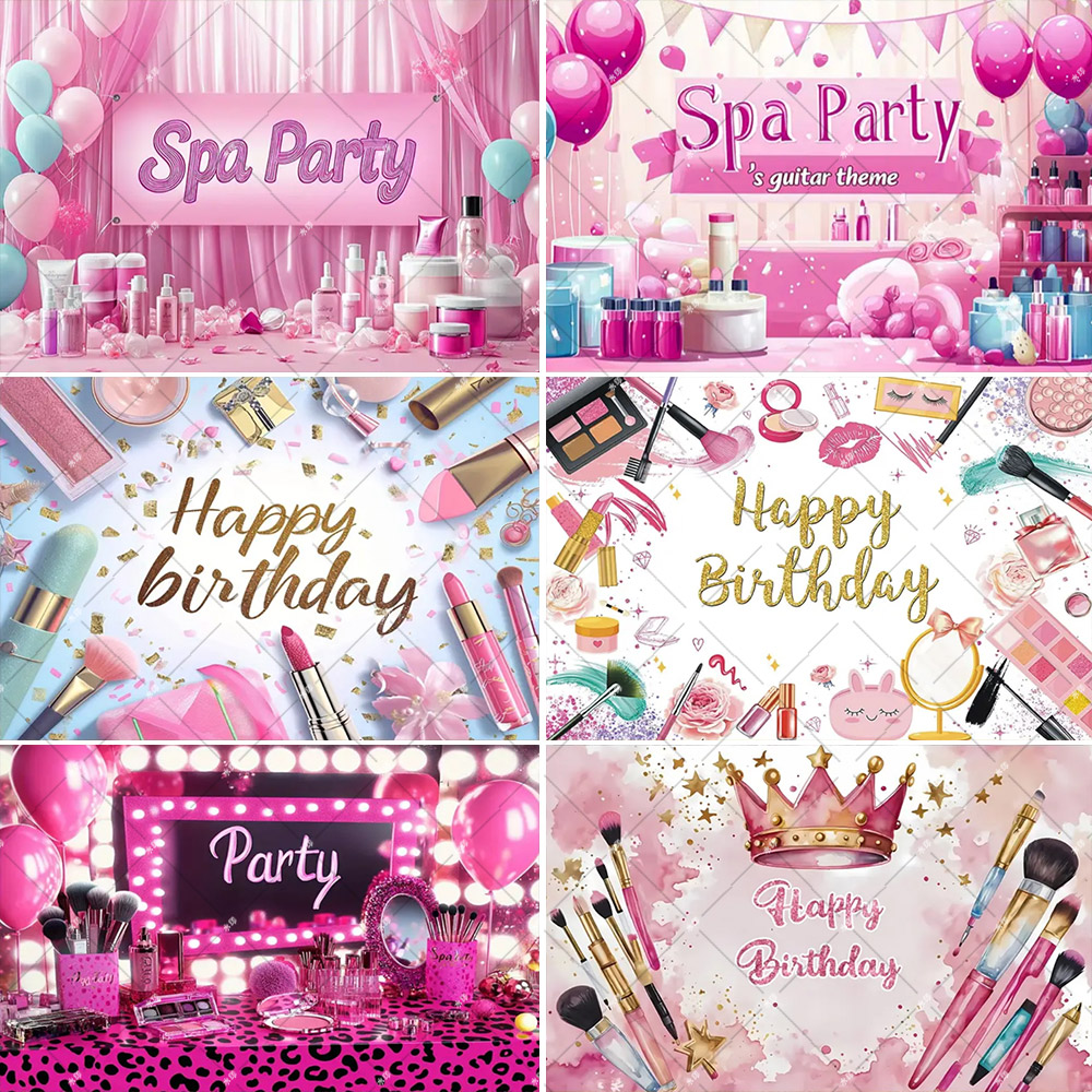 Pink Beauty Makeup Spa Theme S - Photography Lighting Backdrop 评论和价格
