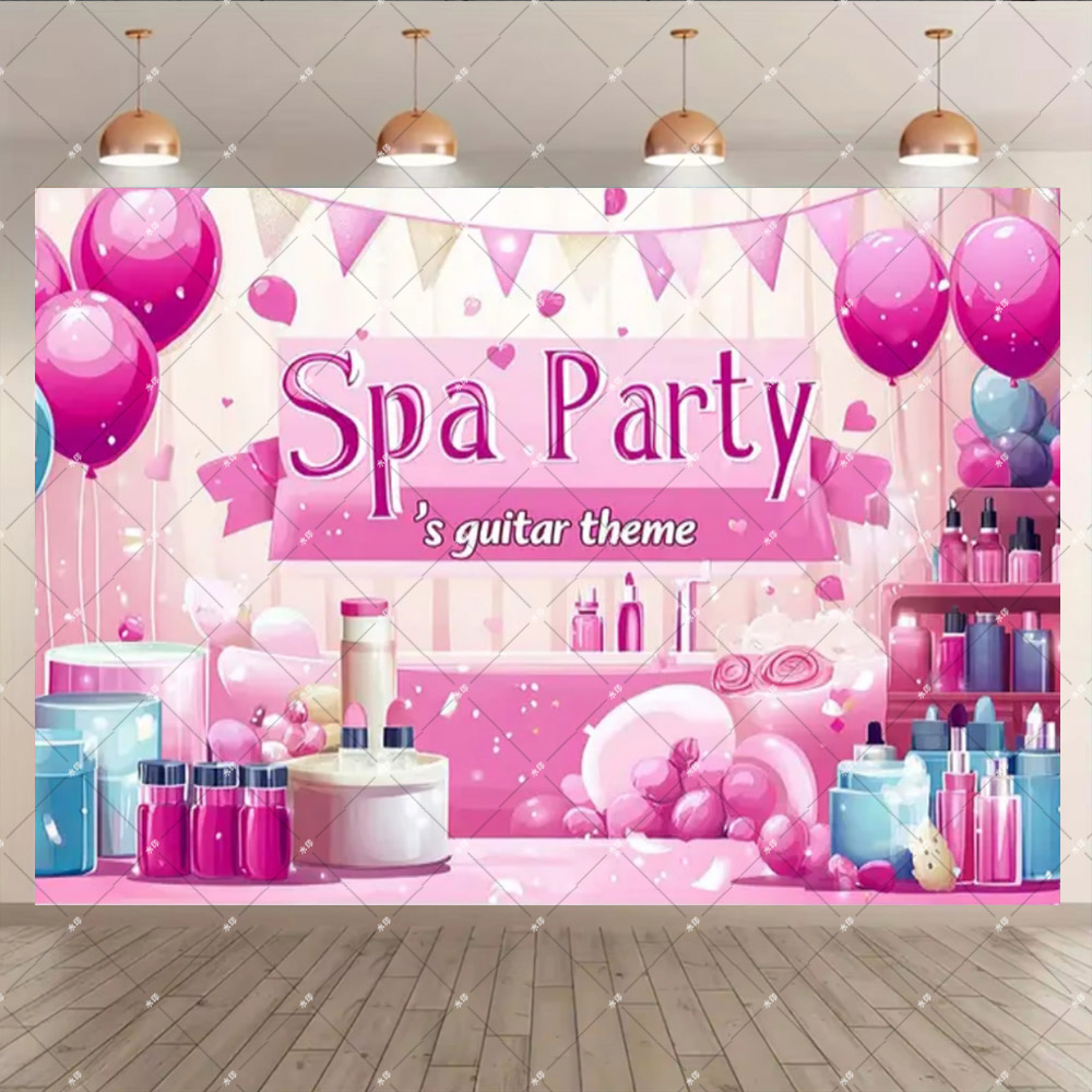 Pink Beauty Makeup Spa Theme S - Photography Lighting Backdrop 评论和价格