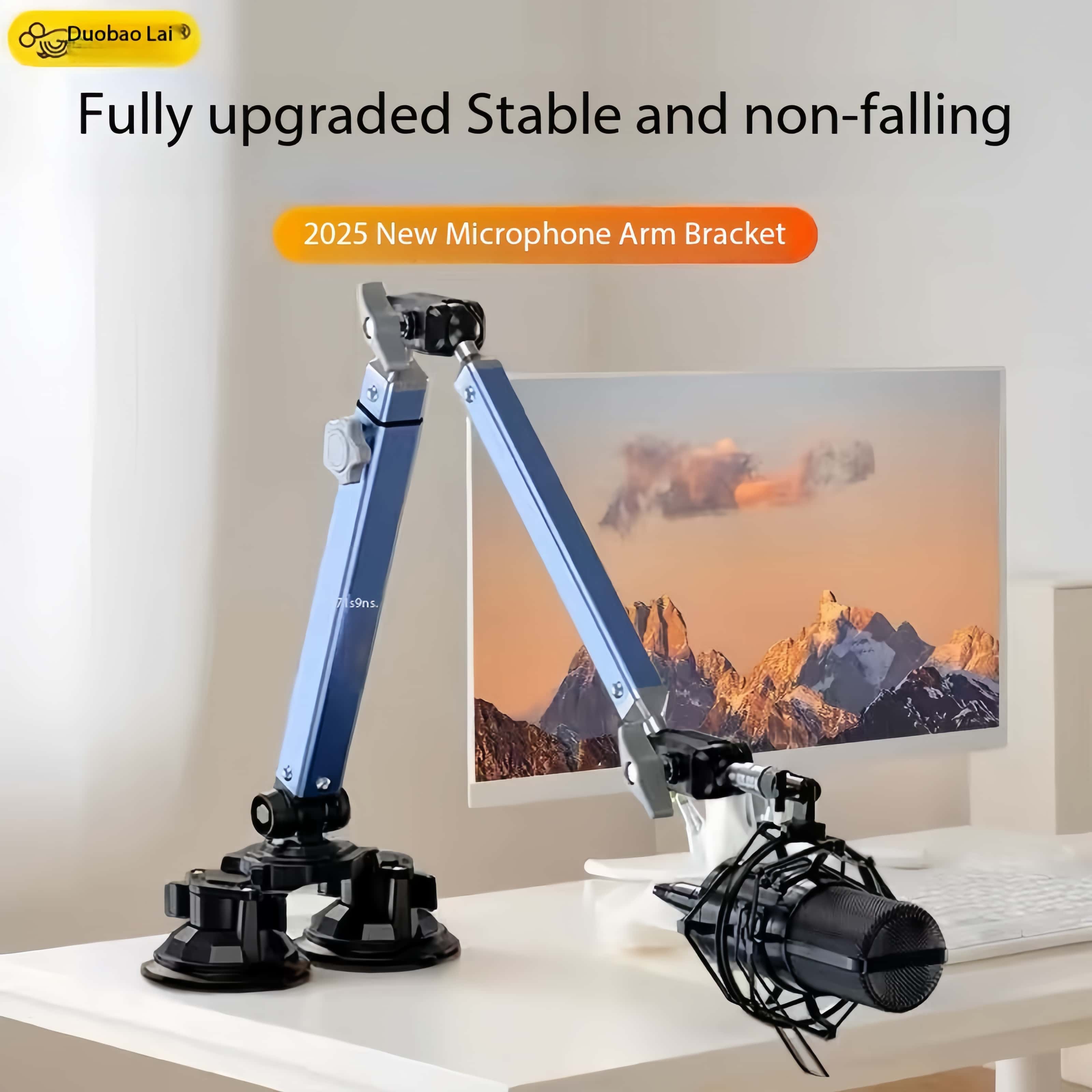 Professional Dual Suction Cup  - Boom Arm Stand 评论和价格