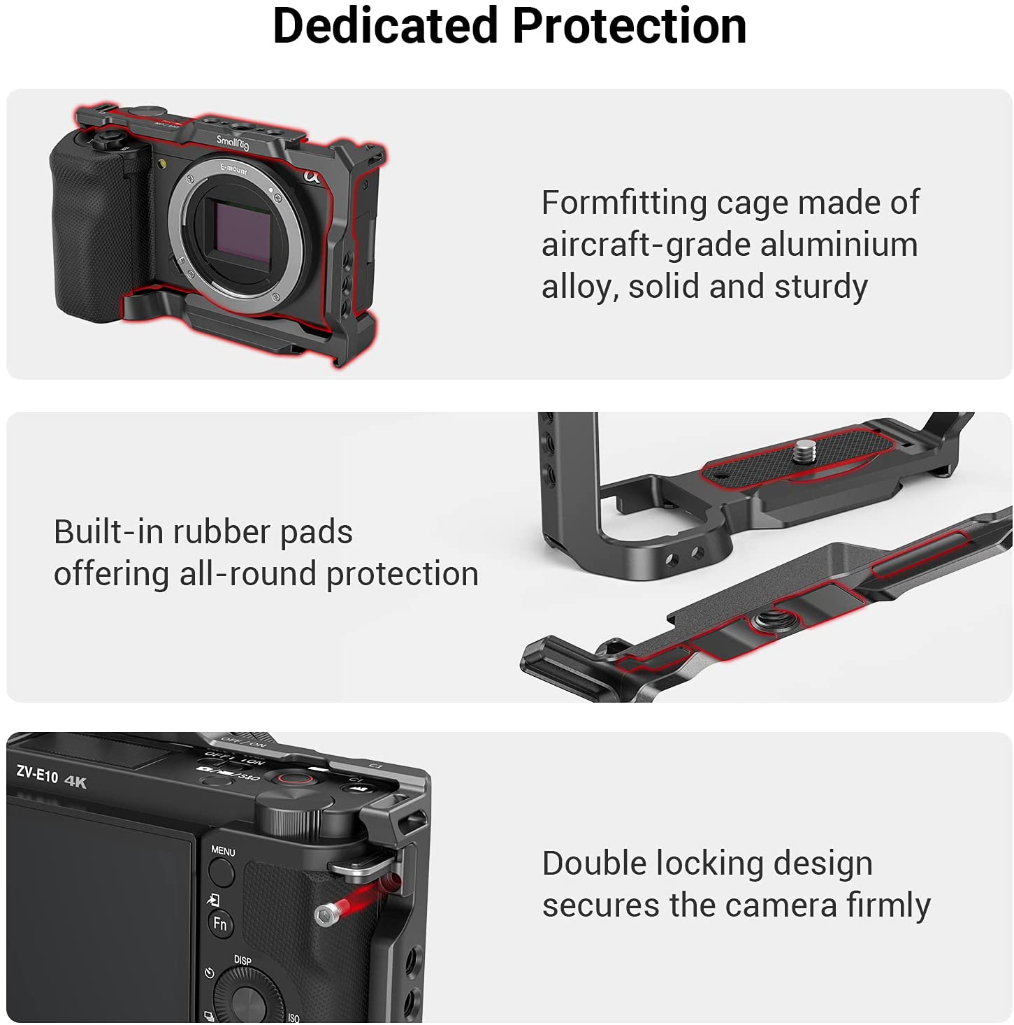 SmallRig for Sony ZVE10 Camera - Sony Camera A6400 评论和价格
