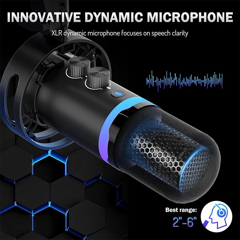 USB Gaming Microphone with Boo - Boom Arm Stand 评论和价格